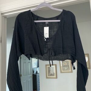 Urban outfitters cropped long sleeve